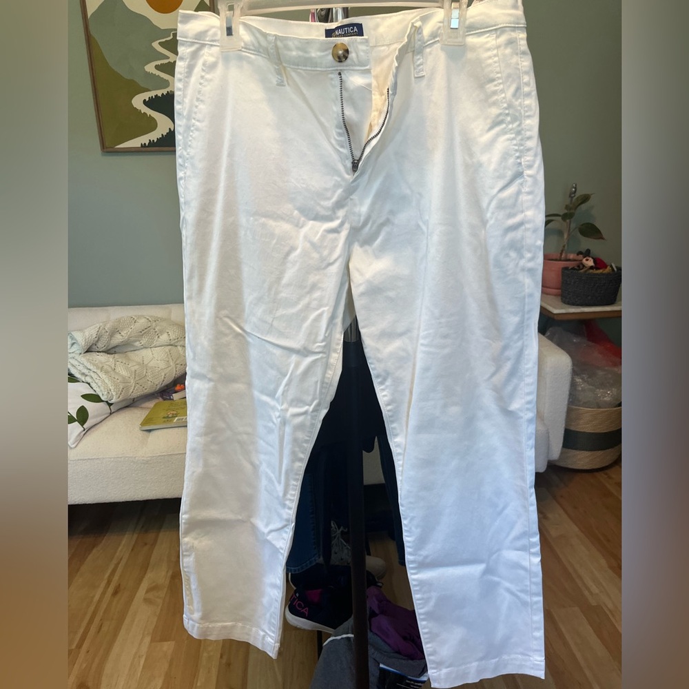 Nautica White Women's Ankle-Length Jeans